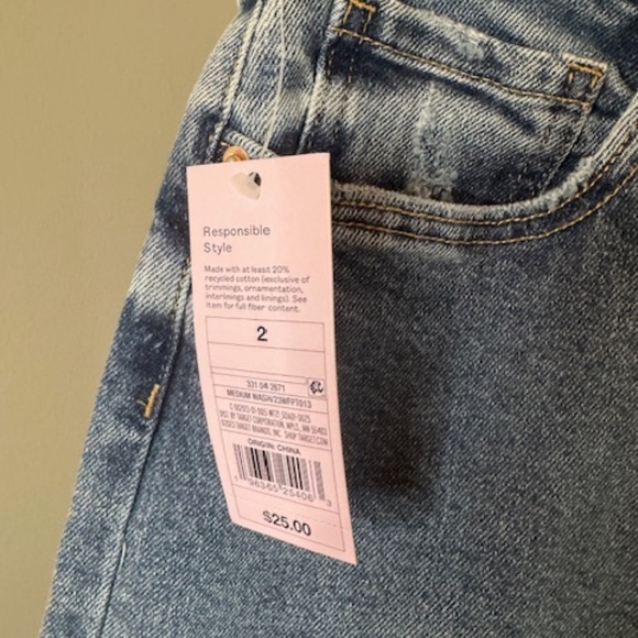 Wild Fable Super High-Rise Straight Jeans, Size 2, NWT - Picture 2 of 4